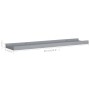Repisa para marcos de fotos 2 uds MDF gris 60x9x3 cm de vidaXL, Estantes y estanterías - Ref: Foro24-323935, Precio: 20,13 €,...