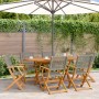 Set de comedor de jardín 7 pzas ratán PE madera acacia gris de , Conjuntos de jardín - Ref: Foro24-3281707, Precio: 545,48 €,...