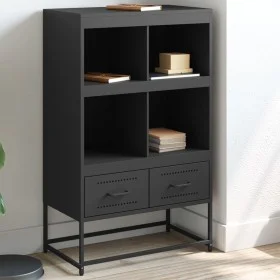 Aparador de acero negro 68x39x111,5 cm by , Sideboards - Ref: Foro24-846602, Price: 92,65 €, Discount: %