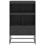 Aparador de acero negro 68x39x111,5 cm de , Aparadores - Ref: Foro24-846602, Precio: 93,53 €, Descuento: %