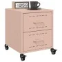 Mesita de noche acero rosa 36x39x43,5 cm de , Mesitas de noche - Ref: Foro24-846628, Precio: 54,60 €, Descuento: %