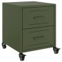 Mesitas de noche 2 unidades acero verde oliva 36x39x43,5 cm de , Mesitas de noche - Ref: Foro24-846635, Precio: 99,53 €, Desc...