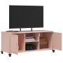 Mueble para TV acero laminado en frío rosa 100,5x39x43,5 cm de , Muebles TV - Ref: Foro24-846663, Precio: 93,19 €, Descuento: %