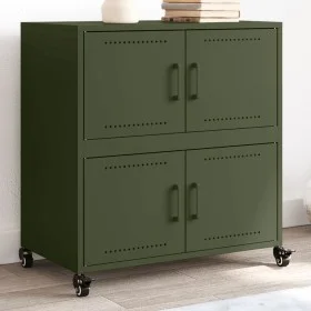 Aparador de acero verde oliva 68x39x72 cm by , Sideboards - Ref: Foro24-846654, Price: 119,75 €, Discount: %
