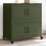 Aparador de acero verde oliva 68x39x72 cm de , Aparadores - Ref: Foro24-846654, Precio: 112,37 €, Descuento: %
