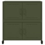 Aparador de acero verde oliva 68x39x72 cm de , Aparadores - Ref: Foro24-846654, Precio: 112,37 €, Descuento: %