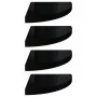Estantes flotantes esquina 4 uds MDF negro brillo 35x35x3,8 cm de vidaXL, Estantes y estanterías - Ref: Foro24-323912, Precio...