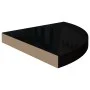 Estantes flotantes esquina 4 uds MDF negro brillo 35x35x3,8 cm de vidaXL, Estantes y estanterías - Ref: Foro24-323912, Precio...