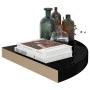Estantes flotantes esquina 4 uds MDF negro brillo 35x35x3,8 cm de vidaXL, Estantes y estanterías - Ref: Foro24-323912, Precio...