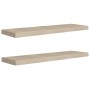 Estantes flotantes de pared 2 uds MDF roble 90x23,5x3,8 cm de vidaXL, Estantes y estanterías - Ref: Foro24-323881, Precio: 48...