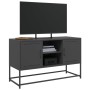 Mueble para TV de acero negro 100,5x39x60,5 cm de , Muebles TV - Ref: Foro24-846512, Precio: 94,21 €, Descuento: %