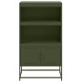 Aparador de acero verde oliva 68,5x38,5x123,5 cm de , Aparadores - Ref: Foro24-846504, Precio: 130,01 €, Descuento: %