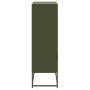 Aparador de acero verde oliva 68,5x38,5x123,5 cm de , Aparadores - Ref: Foro24-846504, Precio: 130,01 €, Descuento: %