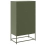 Aparador de acero verde oliva 68,5x38,5x123,5 cm de , Aparadores - Ref: Foro24-846504, Precio: 130,01 €, Descuento: %