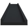 Repisa para marcos de fotos 2 uds MDF negro 80x9x3 cm de vidaXL, Estantes y estanterías - Ref: Foro24-323933, Precio: 24,72 €...
