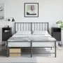 Mesitas de noche 2 unidades acero negra 36x39x78 cm de , Mesitas de noche - Ref: Foro24-846567, Precio: 110,93 €, Descuento: %