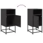 Mesitas de noche 2 unidades acero negra 36x39x78 cm de , Mesitas de noche - Ref: Foro24-846567, Precio: 110,93 €, Descuento: %