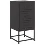 Mesita de noche acero negra 36x39x78 cm de , Mesitas de noche - Ref: Foro24-846578, Precio: 84,99 €, Descuento: %