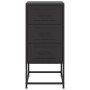 Mesita de noche acero negra 36x39x78 cm de , Mesitas de noche - Ref: Foro24-846578, Precio: 86,12 €, Descuento: %