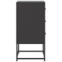 Mesita de noche acero negra 36x39x78 cm de , Mesitas de noche - Ref: Foro24-846578, Precio: 86,12 €, Descuento: %