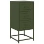 Mesita de noche acero verde oliva 36x39x78 cm de , Mesitas de noche - Ref: Foro24-846586, Precio: 87,79 €, Descuento: %