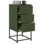 Mesita de noche acero verde oliva 36x39x78 cm de , Mesitas de noche - Ref: Foro24-846586, Precio: 87,79 €, Descuento: %