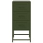 Mesita de noche acero verde oliva 36x39x78 cm de , Mesitas de noche - Ref: Foro24-846586, Precio: 89,49 €, Descuento: %