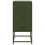 Mesita de noche acero verde oliva 36x39x78 cm de , Mesitas de noche - Ref: Foro24-846586, Precio: 87,79 €, Descuento: %