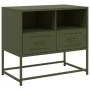 Mueble para TV de acero verde oliva 68x39x60,5 cm de , Muebles TV - Ref: Foro24-846552, Precio: 67,97 €, Descuento: %