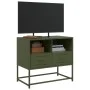 Mueble para TV de acero verde oliva 68x39x60,5 cm de , Muebles TV - Ref: Foro24-846552, Precio: 67,97 €, Descuento: %