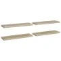 Estantes flotantes pared 4 uds color roble MDF 80x23,5x3,8cm de vidaXL, Estantes y estanterías - Ref: Foro24-323879, Precio: ...