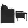 Set de sofás de jardín con cojines 3 pzas ratán sintético negro de , Sofás de exterior - Ref: Foro24-365458, Precio: 205,93 €...