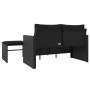 Set de sofás de jardín con cojines 3 pzas ratán sintético negro de , Sofás de exterior - Ref: Foro24-365458, Precio: 205,93 €...