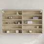 Vitrina de madera de ingeniería roble Sonoma 100x15x58 cm de , Estantes y estanterías - Ref: Foro24-847928, Precio: 57,35 €, ...