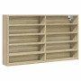 Vitrina de madera de ingeniería roble Sonoma 100x15x58 cm de , Estantes y estanterías - Ref: Foro24-847928, Precio: 57,35 €, ...