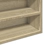 Vitrina de madera de ingeniería roble Sonoma 100x15x58 cm de , Estantes y estanterías - Ref: Foro24-847928, Precio: 57,35 €, ...