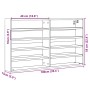Vitrina de madera de ingeniería roble Sonoma 100x15x58 cm de , Estantes y estanterías - Ref: Foro24-847928, Precio: 57,35 €, ...