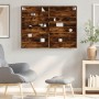 Vitrina de madera de ingeniería roble ahumado 100x8,5x75 cm de , Estantes y estanterías - Ref: Foro24-847937, Precio: 54,40 €...