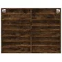 Vitrina de madera de ingeniería roble ahumado 100x8,5x75 cm de , Estantes y estanterías - Ref: Foro24-847937, Precio: 53,81 €...
