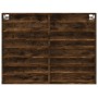 Vitrina de madera de ingeniería roble ahumado 100x8,5x75 cm de , Estantes y estanterías - Ref: Foro24-847937, Precio: 54,40 €...