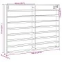 Vitrina de madera de ingeniería roble ahumado 100x8,5x75 cm de , Estantes y estanterías - Ref: Foro24-847937, Precio: 53,81 €...