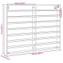 Vitrina de madera de ingeniería roble ahumado 100x8,5x75 cm de , Estantes y estanterías - Ref: Foro24-847937, Precio: 54,40 €...