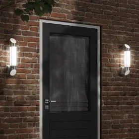 Aplique de exterior de acero inoxidable plateado by , Outdoor lighting - Ref: Foro24-4006292, Price: 29,33 €, Discount: %