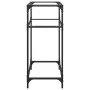 Mesa consola superficie vidrio transparente acero 60x35x81 cm by , console tables - Ref: Foro24-846022, Price: 45,50 €, Disco...
