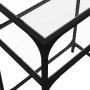 Mesa consola superficie vidrio transparente acero 60x35x81 cm de , Mesas consola - Ref: Foro24-846022, Precio: 45,81 €, Descu...