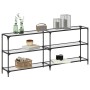 Mesa consola superficie vidrio transparente acero 194,5x30x81cm de , Mesas consola - Ref: Foro24-846034, Precio: 95,72 €, Des...