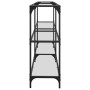 Mesa consola superficie vidrio transparente acero 194,5x30x81cm de , Mesas consola - Ref: Foro24-846034, Precio: 95,72 €, Des...