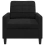 Sillón de terciopelo negro 60 cm de , Sofás - Ref: Foro24-4007609, Precio: 183,77 €, Descuento: %