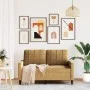 Sofá de 2 plazas terciopelo marrón 120 cm by , Sofas - Ref: Foro24-4007621, Price: 231,92 €, Discount: %