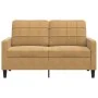 Sofá de 2 plazas terciopelo marrón 120 cm by , Sofas - Ref: Foro24-4007621, Price: 231,92 €, Discount: %